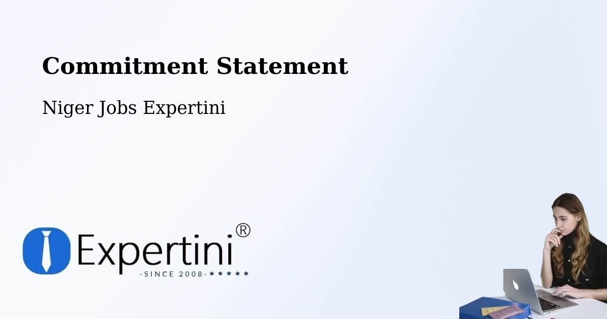 Corporate Commitment – Département De Filingué - Niger Jobs Expertini